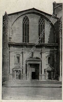 Carte postale ancienne L'Eglise — Carpentras (Vaucluse)