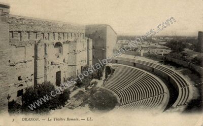 Carte postale ancienne Le Théâtre Romain — Orange (Vaucluse)