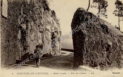 Carte postale ancienne Corniche de l'Esterel — Saint-Raphaël (Var)