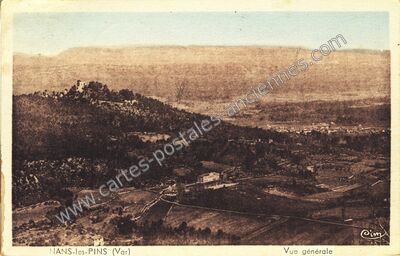 Carte postale ancienne Vue générale — Nans-les-Pins (Var)