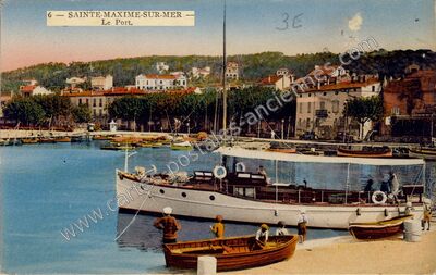 Carte postale ancienne Le Port — Sainte-Maxime (Var)