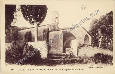 Carte postale ancienne Chapelle Sainte-Anne — Saint-Tropez (Var)