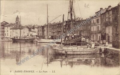 Carte postale ancienne Le Port — Saint-Tropez (Var)