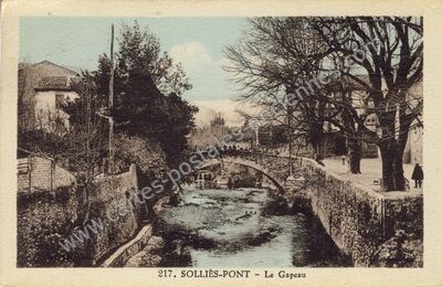 Carte postale ancienne Le Gapeau — Solliès-Pont (Var)