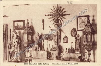 Carte postale ancienne Un coin du musée Jean Aicard — Solliès-Ville (Var)