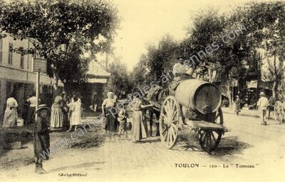 Carte postale ancienne Le Tonneau — Toulon (Var)