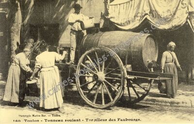 Carte postale ancienne Le Tonneau — Toulon (Var)