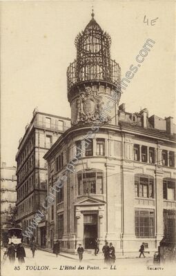 Carte postale ancienne L'Hôtel des Postes — Toulon (Var)