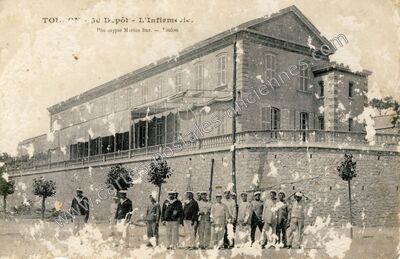 Carte postale ancienne 3e Dépôt - L'Infirmerie — Toulon (Var)