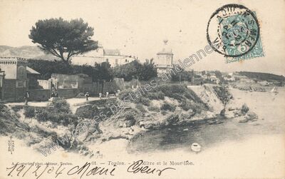 Carte postale ancienne Mitre et le Mourillon — Toulon (Var)