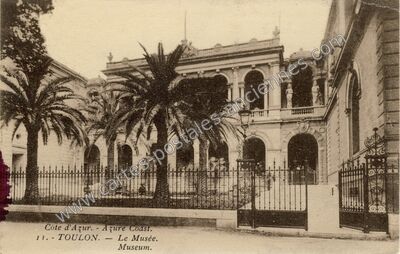 Carte postale ancienne Le Musée — Toulon (Var)