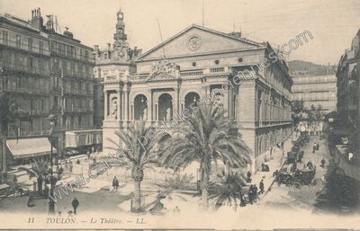 Carte postale ancienne Le Théâtre — Toulon (Var)
