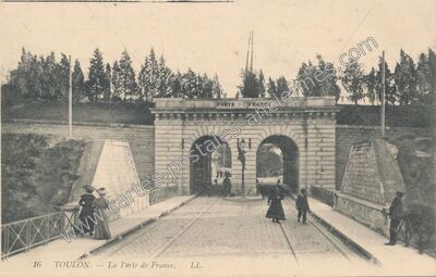 Carte postale ancienne La Porte de France — Toulon (Var)