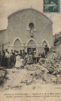 Carte postale ancienne ND de Bonne Garde — Toulon (Var)