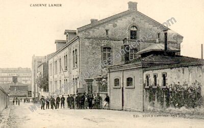 Carte postale ancienne Toulon Caserne Lamer — Toulon (Var)
