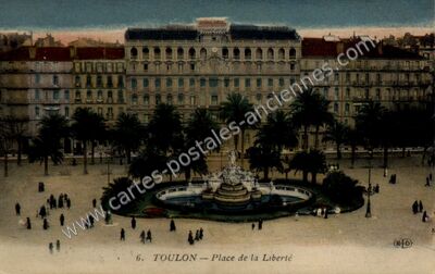 Carte postale ancienne Place de la Liberté — Toulon (Var)