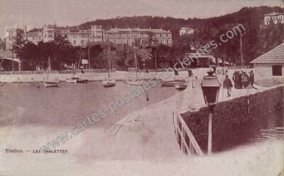Carte postale ancienne Les Sablettes — Toulon (Var)