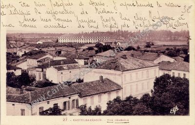 Carte postale ancienne VUE GÉNÉRALE — Castelsarrasin (Tarn-et-Garonne)