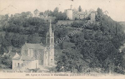 Carte postale ancienne Cornusson — Caylus (Tarn-et-Garonne)
