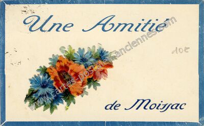 Carte postale ancienne Une Amitié — Moissac (Tarn-et-Garonne)