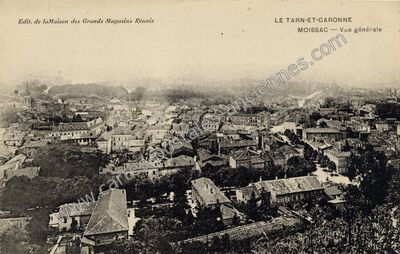 Carte postale ancienne Vue générale — Moissac (Tarn-et-Garonne)