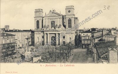 Carte postale ancienne La Cathédrale — Montauban (Tarn-et-Garonne)
