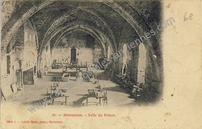 Carte postale ancienne Salle du Prince — Montauban (Tarn-et-Garonne)