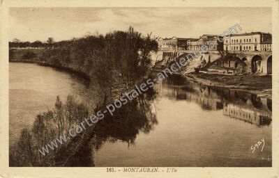 Carte postale ancienne L'Ile — Montauban (Tarn-et-Garonne)