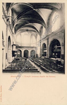 Carte postale ancienne Temple (ancienne chapelle des Carmes) — Montauban (Tarn-et-Garonne)