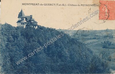 Carte postale ancienne Château de PEYRONNENG — Montpezat-de-Quercy (Tarn-et-Garonne)