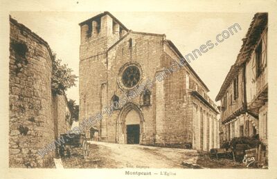 Carte postale ancienne Montpezat — Montpezat-de-Quercy (Tarn-et-Garonne)