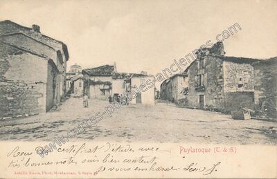Carte postale ancienne Puy Larroque — Puylaroque (Tarn-et-Garonne)