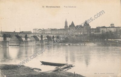 Carte postale ancienne Vue Générale — Montauban (Tarn-et-Garonne)