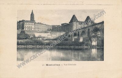 Carte postale ancienne Vue Générale — Montauban (Tarn-et-Garonne)
