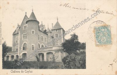 Carte postale ancienne Chateau de Caylus — Caylus (Tarn-et-Garonne)