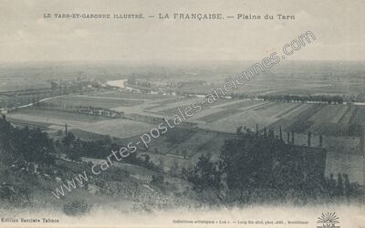 Carte postale ancienne Plaine du Tarn — Lafrançaise (Tarn-et-Garonne)
