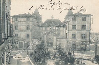 Carte postale ancienne La Mairie — Montauban (Tarn-et-Garonne)