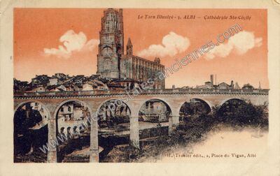 Carte postale ancienne Cathédrale Ste-Cécile — Albi (Tarn)