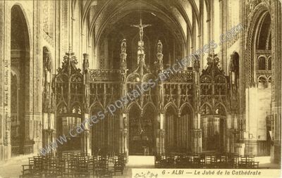 Carte postale ancienne Le Jubé de la Cathédrale — Albi (Tarn)
