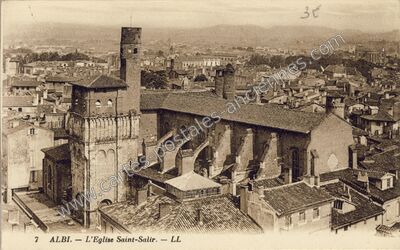 Carte postale ancienne L'Eglise Saint-Salir — Albi (Tarn)