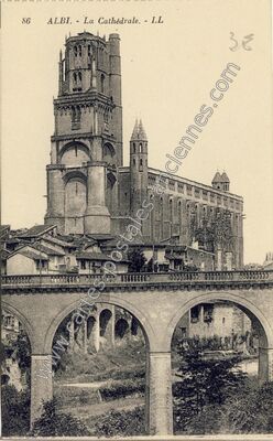 Carte postale ancienne La Cathédrale — Albi (Tarn)