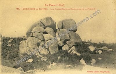 Carte postale ancienne Le Sidobre de Castres. - Les agglomérations colossales de la Fuzarié — Castres (Tarn)