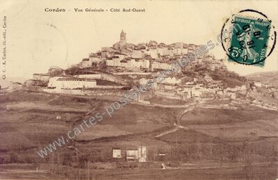 Carte postale ancienne Cordes — Cordes-sur-Ciel (Tarn)