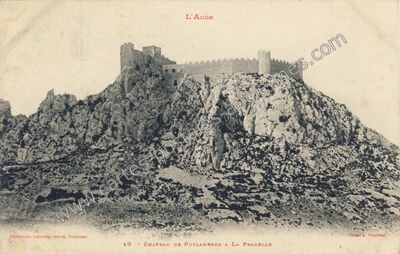 Carte postale ancienne Chateau de Puylaurens — Puylaurens (Tarn)