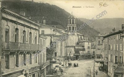 Carte postale ancienne Le Cours — Mazamet (Tarn)