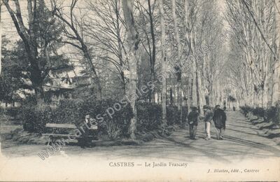 Carte postale ancienne Le Jardin Frascaty — Castres (Tarn)