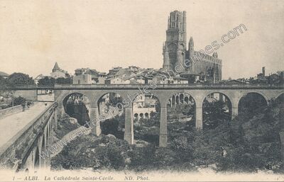 Carte postale ancienne La Cathédrale Sainte-Cécile — Albi (Tarn)