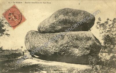 Carte postale ancienne Sept Faux — Burlats (Tarn)