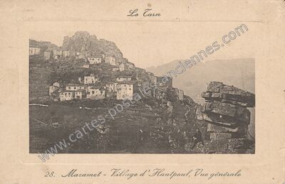 Carte postale ancienne Village d'Hautpoul, Vue générale — Mazamet (Tarn)