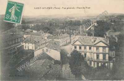 Carte postale ancienne St Sulpice — Saint-Sulpice-la-Pointe (Tarn)